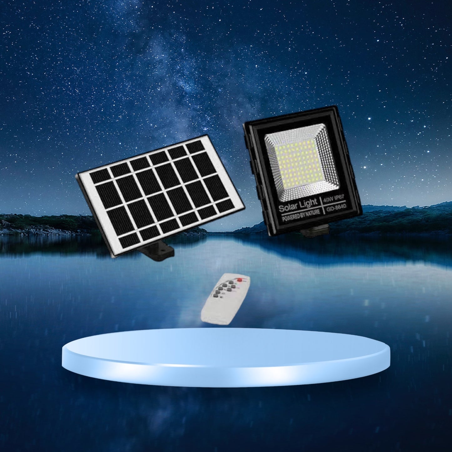 Solar Flood Light + Panel 50watt