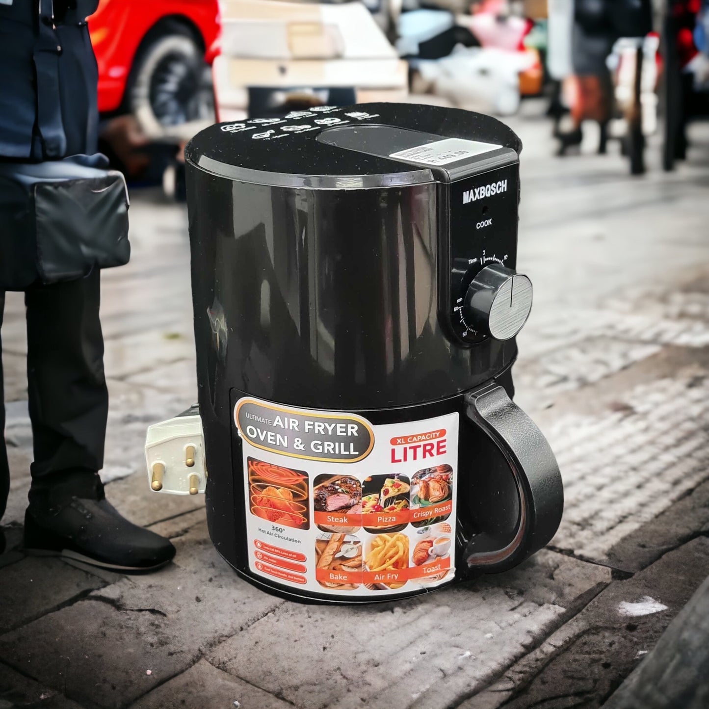 4L Air Fryer 3800watt -Black