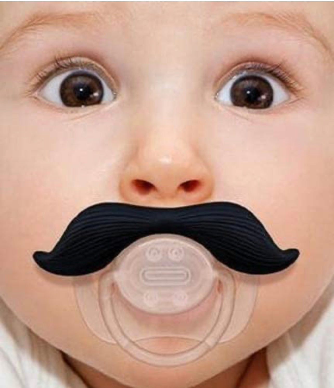 Fred Moustache Baby Pacifier