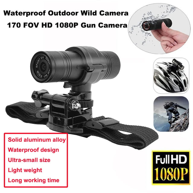 Rifle Hunting Action Dash Cam Waterproof Outdoor Wild Camera 170 FOV HD 1080P Gun Camera Traps Mini Camcorder Video Recorder