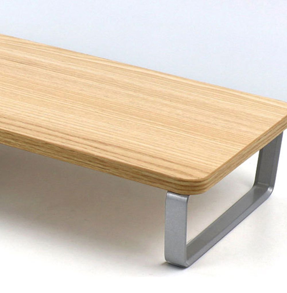Wood Monitor Stand Desk for Computer Screens and Laptop