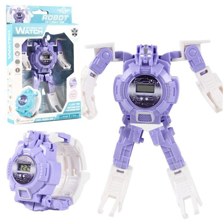 Children Electronic Watch Cartoon Deformation Robot Toy Watch