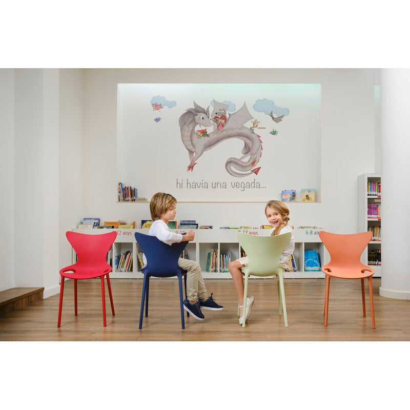Solid Back Stacking Side Chair - Various Options Available