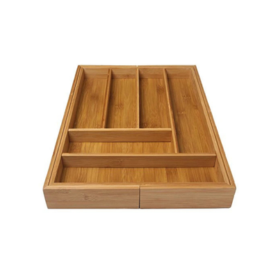 MHome Expandable Bamboo Drawer Organizer