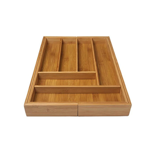 MHome Expandable Bamboo Drawer Organizer