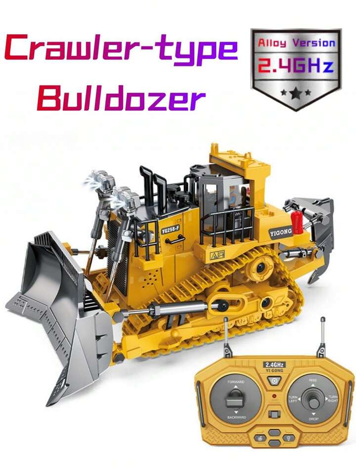 Remote Control Tracked Bulldozer, Rc Construction Vehicle 2.4ghz