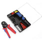 Crimping Pliers Tubular Terminal Crimper Wire Mini Crimper Tools Household Electrical Kit With 1200pc Lugs