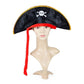 Caribbean Pirate Captain Hat With Eye Patch Cosplay Dress-up