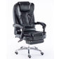 MFurn High Back Executive Office Chair with Footrest - Ergonomic PU Leather
