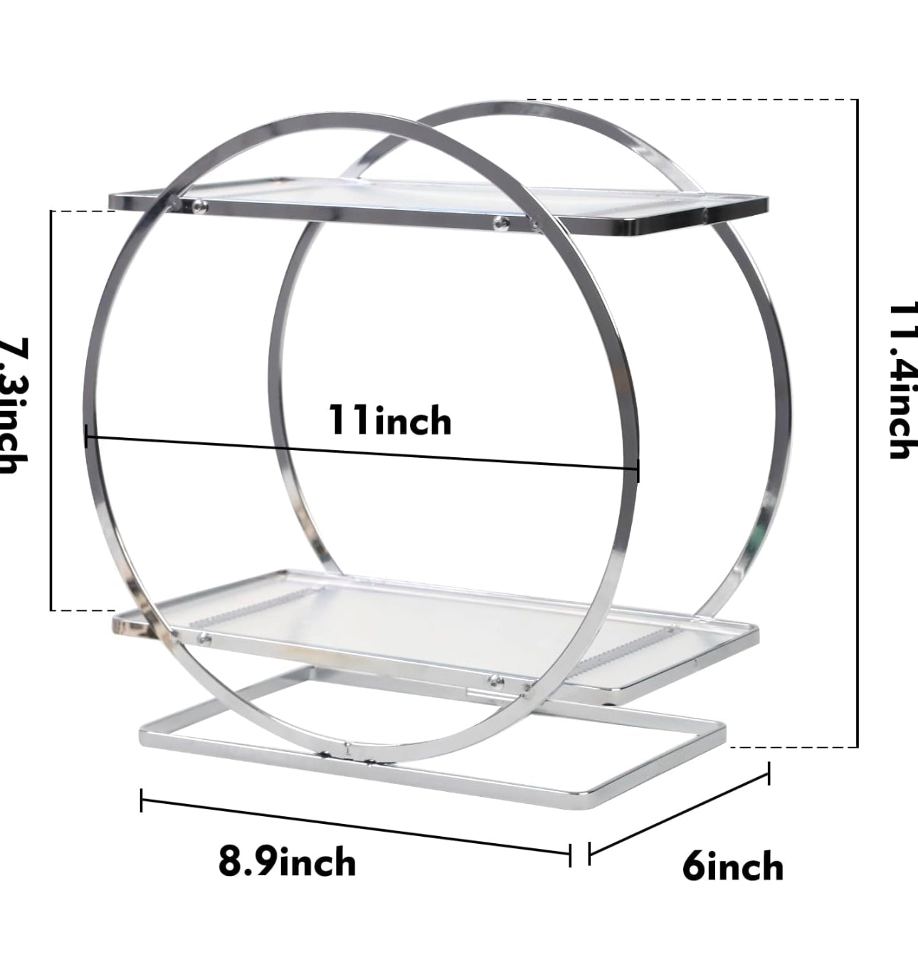 Bathroom Counter Organizer, 2 Tier Perfume Organizer for Dresser, Makeup Organizer Countertop for Vanity, Skincare Organizer Perfume