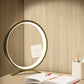 Modern Circle Nightstand Lamp,LED Warm Light Table Lamp for Bedroom Bedside,3 Colors Metal Desk Lamp for Living Room,Dimmable Reading Table Lights for Night Stand on Side & End Tables