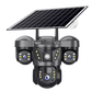 Solar Powered 4-Lens 360° PTZ Wireless Security Camera With Panel