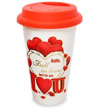 Valentine Mug With Lid Assorted
