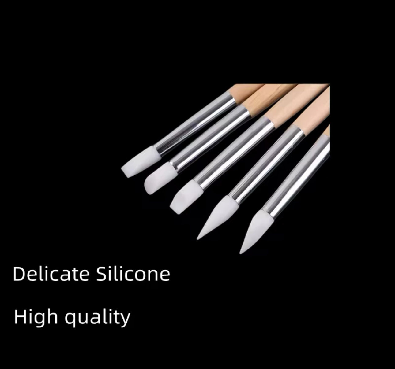 Cuticle Pusher Set Wooden 5pc