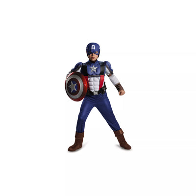 Kids Captain America Superhero Costume Set with Mask – Avengers
