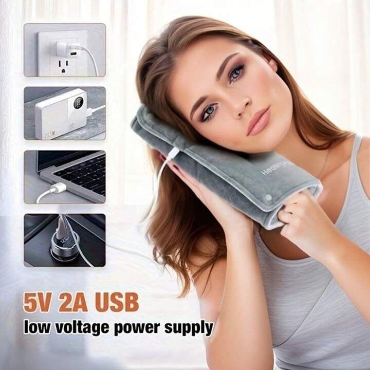 Electric Blankets Hand Warmer, Shawl Heating Pad Electrically Heated Graphene USB Hand Warmer Blanket For Bed Sofa Couch Bedding Supplies