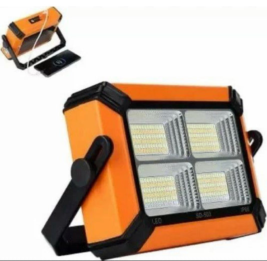 MTech Solar Portable Work Light With Power Bank USB