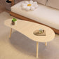 MFurn Mango Shape Mid-Century Modern Coffee Table – Rustic Accent Wooden Table