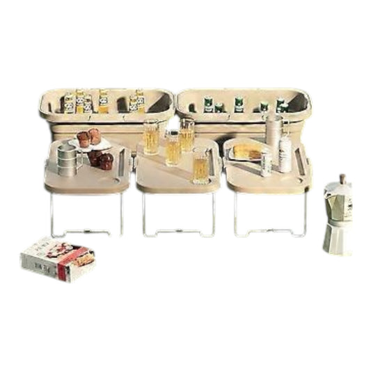 MHome Collapsable Picnic Basket/Cooler Combo-Various Colours