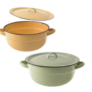 18CM Enamel Vegetable Dish Each