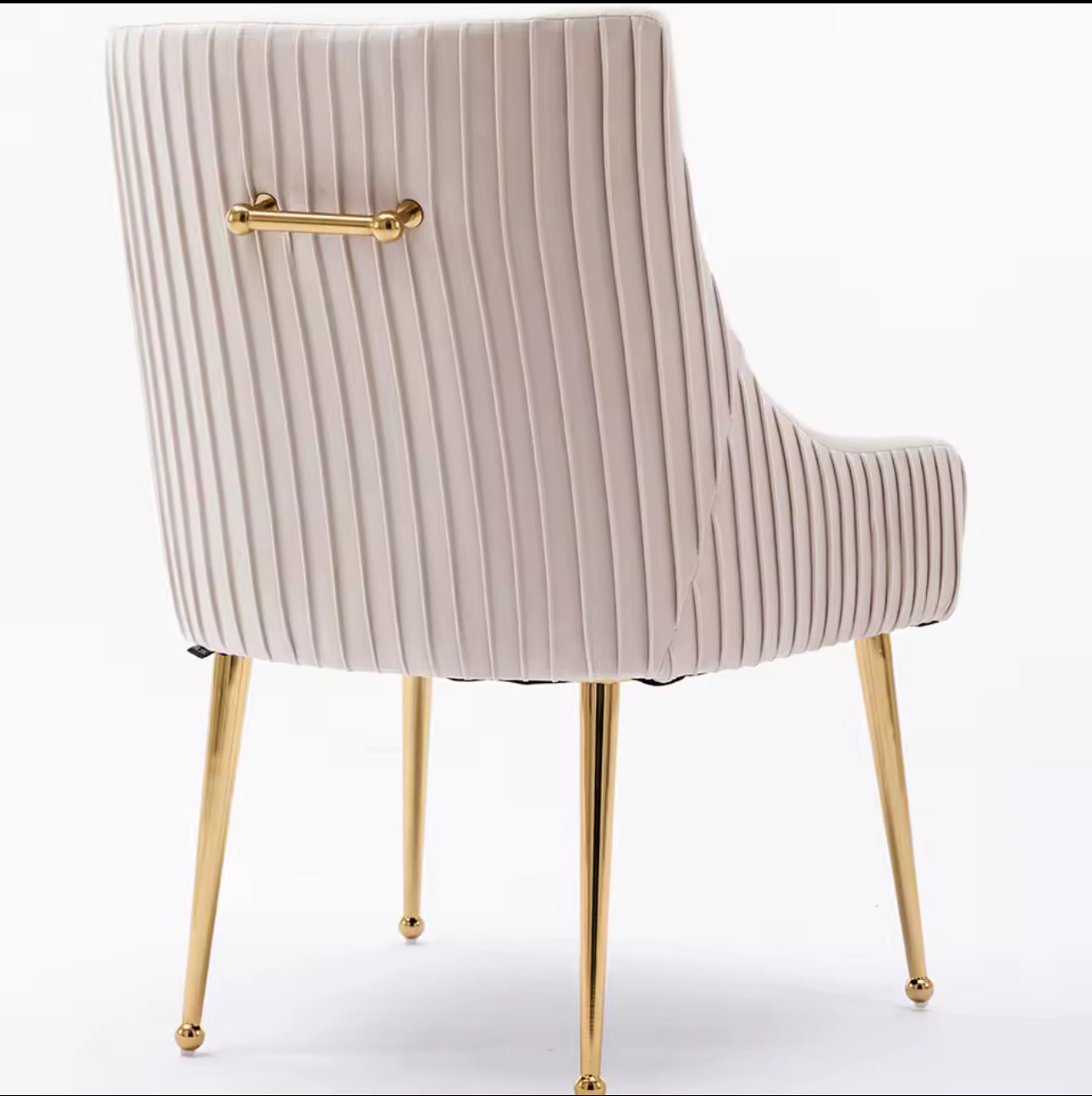 MFurn
Trendy Dining Arm Chair with Stainless Steel Golden Legs - Elegant Upholstered Seating - Various Options