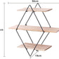 MHome Solid Wood Decorative Floating Rustic Wall Shelves