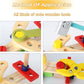 34 Pcs Wooden Tool Kit for Kids | Pretend Play Construction Toy Set | Montessori Educational Building Toy Set