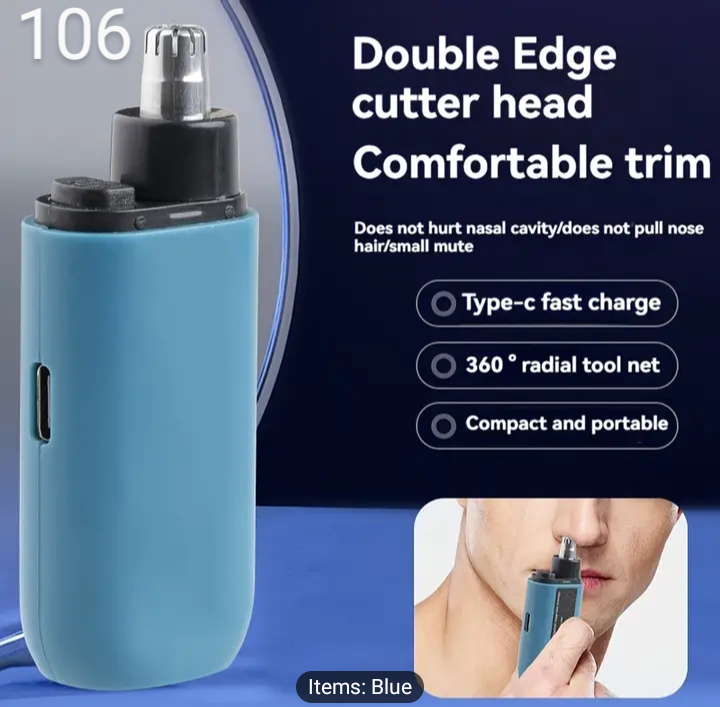Double Edged Head Electric Nose Hair Trimmer