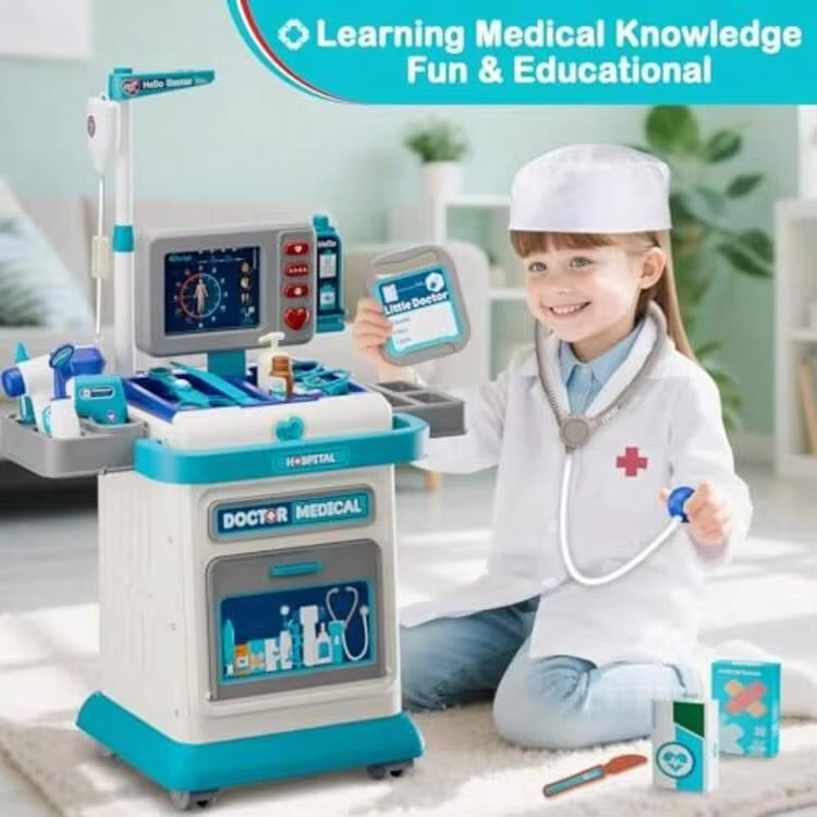 Doctor Play Set Role Play Toy Medical Cart