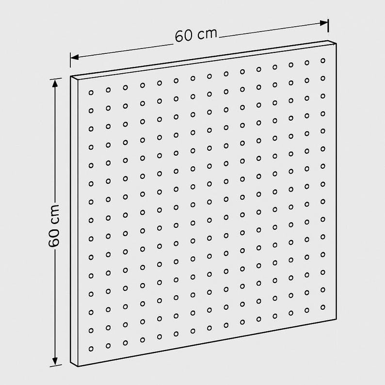 MHome DIY Pegboard Tool Organizer Plan: Garage Workshop Wall Storage - Various Sizes