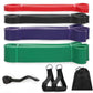 Resistance Bands Exercise Elastic Natural Latex Workout Strength Bands-set4