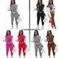 Ladies Trendy Baseball Uniform 2 Piece Set Tracksuits- Various Colour Options Available