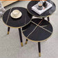 MFurn 3-in-1 Nesting Luxury Marble Side Table Set