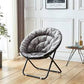 MFurn Folding Moon Chair Velvet Saucer Chair Various Colours