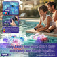 Amphibious Remote Control Car, RC Car with Lights 2.4GHz Waterproof RC Stunt Car 360° Flips Rotation, All Terrain Water Beach Pool Toys for Kids, Gifts for Boys Girls