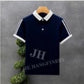 Streetwear Top Stylish with Collar Tee Shirts Shirt Men Clothing Short Quarter Sleeve Summer-Various Options