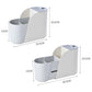 MHome Multifunctional Retractable Cutlery & Knife Storage Rack – Adjustable with Drainage Base