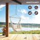 Hammock Chair Swing Removable Support Rod, Hanging Hardware Kit, with Side Pockets for Indoor and Outdoor Home Bedroom
