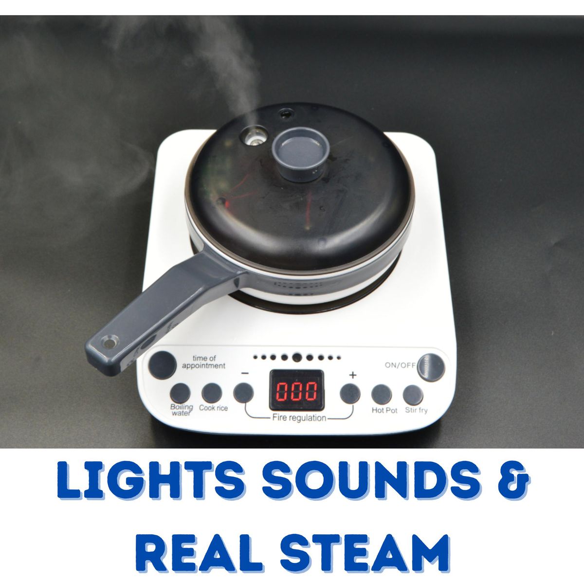 Kitchen Play Set with Real Steam Kids Toy