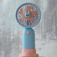 Mini Fan With Mobile Phone Holder USB Charging-Various Colours