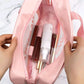Toiletry Bag Frosted 3pc With Handle - Various Colours