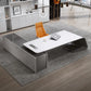 Modern CEO Manager Desk Stylish Lacquered Office Desk & Chair Various Options - PreOrder Sales Now Available!