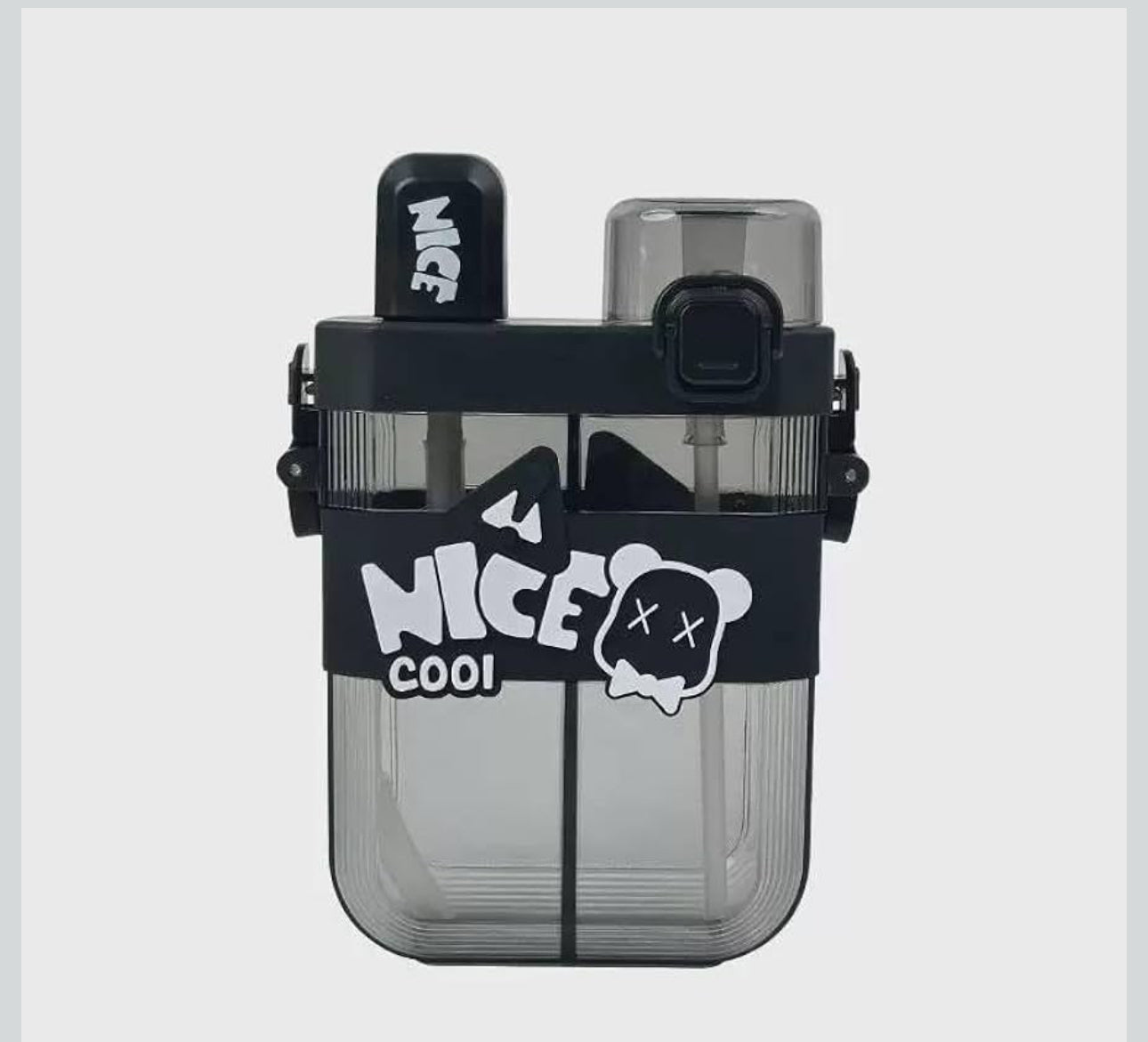 Mkids Double-Compartment Children’s Water Bottle – 620ml with Strap
