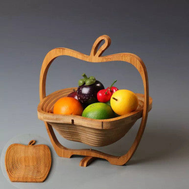 Creative Collapsible Bamboo Fruit Basket
