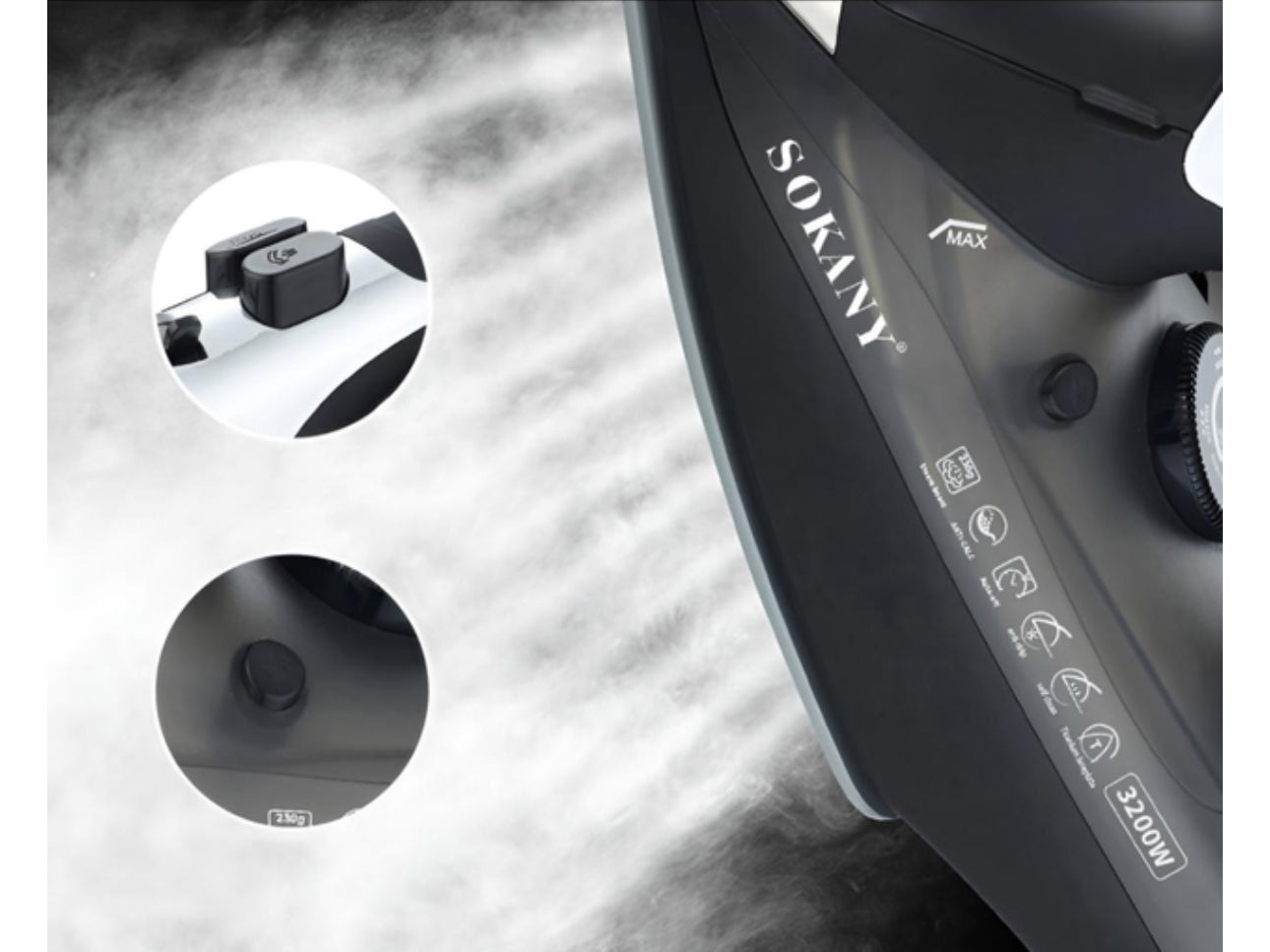 SOKANY Titanium Electric Steam Iron