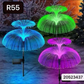 MHome Solar Garden Jellyfish Light 4-Pack – 7-Color Changing Outdoor Lights