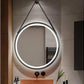 Modern Round Illuminated LED Mirror Touch Sensor With Strap 60cm - Various Options