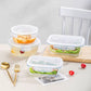 MHome 3pc Rectangular Heat Resistant Storage Container Set