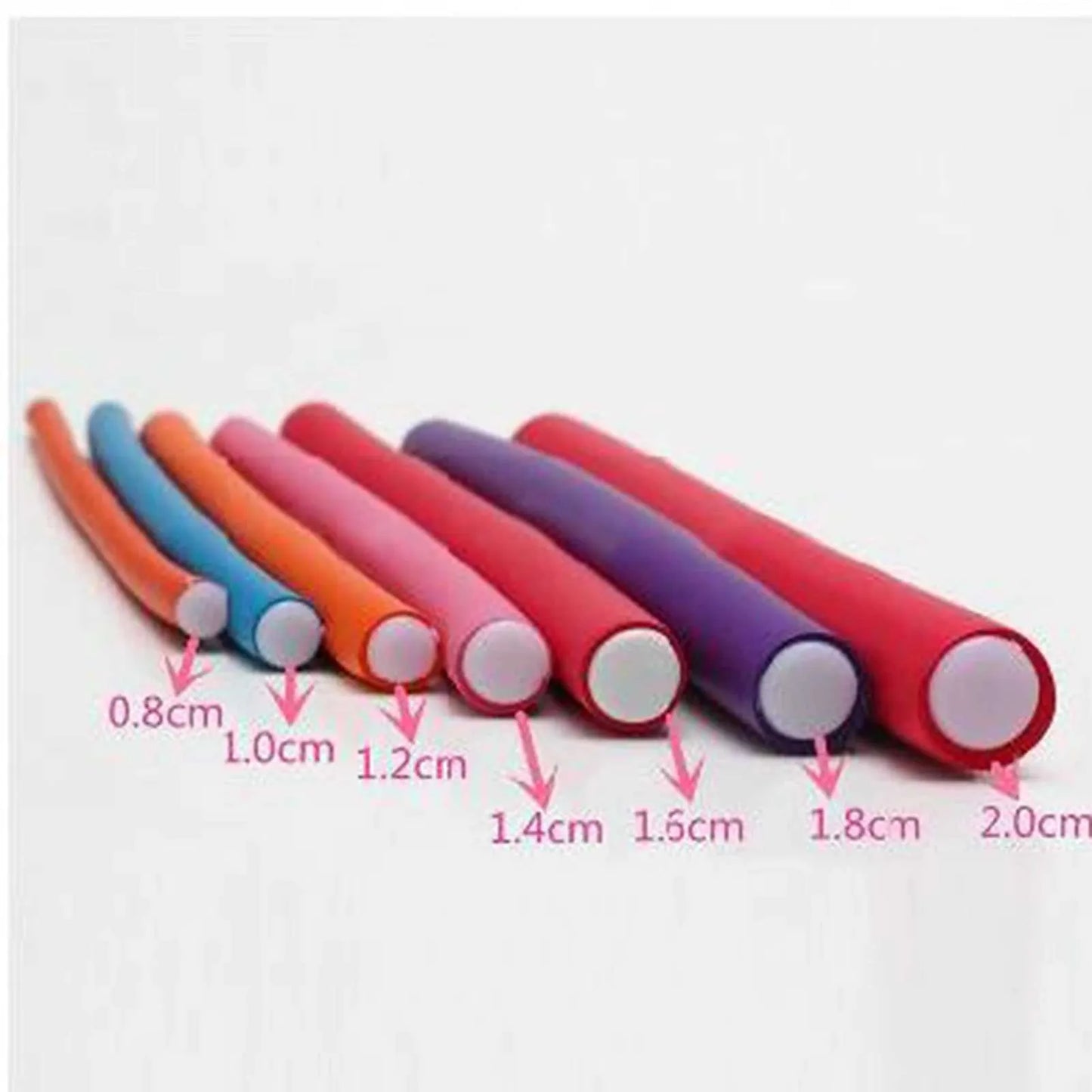 12PCS Heatless Silicone Hair Curlers