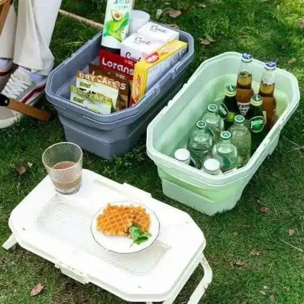 MHome Multifunctional Outdoor Foldable Picnic Basket -Various Colours